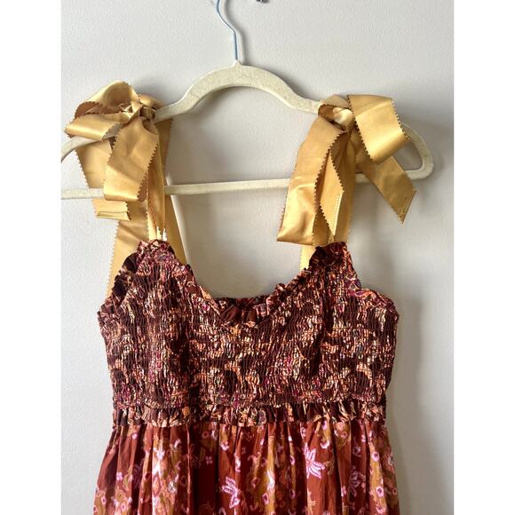 Free People Floral Bluebell Maxi Dress Size XS Women's - Picture 4 of 10